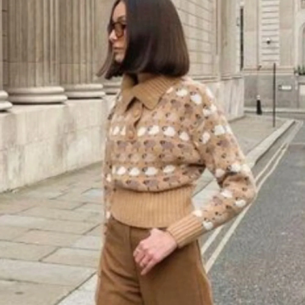 ZARA - Sheep Sweater Button Up / Turtleneck / Polo. Literally the cutest! - Picture 9 of 9